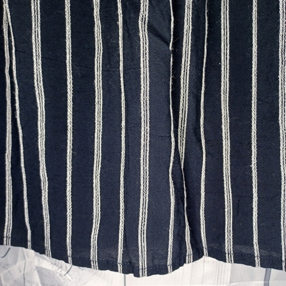 Lucky Brand button-down blue and white striped top - Picture 3 of 13